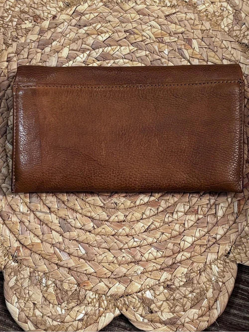 Latico Leathers Eloise Envelope Wallet In Cognac.
